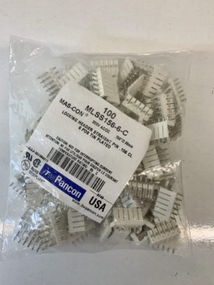 MLSS156-6-C - Pin Header, Wire-to-Board, 3.96 mm, 1 Rows, 6 Contacts, Through Hole Straight, Mas-Con ML Series