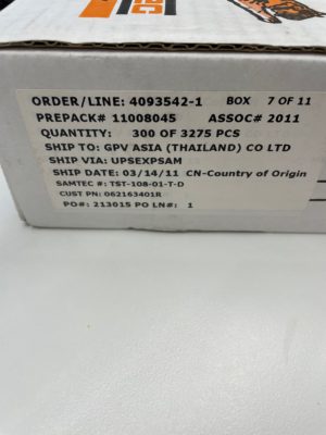 TST-108-01-T-D Shrouded Samtec Headers Component Box
