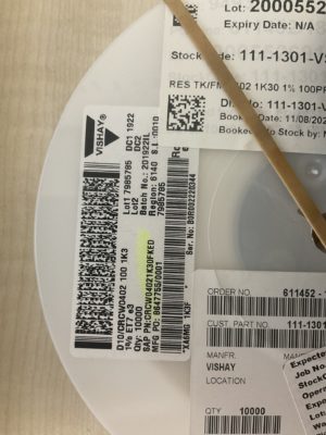 vishay CRCW04021K30FKED