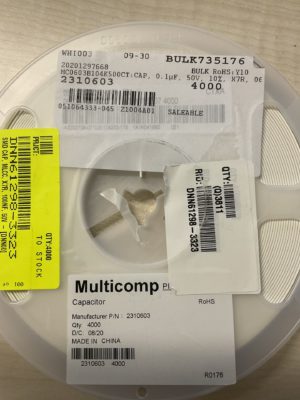 MC0603B104K500CT capacitor